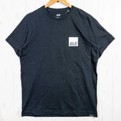 【Men's L ブラック系】 Jackwolfskin ( ジャックウルフスキン ) ジェーピー ボックスロゴ ティー JP Boxlogo Tee オーガニックコットン ウェア トップス インナー シャツ ショートスリーブシャツ コットン z00053099