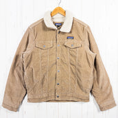 【Men's S ベージュ系】 2019 Patagonia ( パタゴニア ) パイル ラインド トラッカー ジャケット Pile Lined Trucker Jacket MJVK 生産終了モデル 入手困難 コーデュロイ オーガニックコットン ウェア トップス