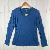 【Women's XS ネイビー系】 Ibex ( アイベックス ) ロングスリーブ メリノ ティー メリノウール ウェア トップス インナー シャツ ロングスリーブTシャツ クルーネック ウール z00056456 ウール ロングスリーブTシャツ クルーネック インナ