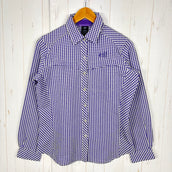 【Women's M パープル系】 Millet ( ミレー ) ドライタッチ シアサッカー ロングスリーブ シャツ ポリエステル ウェア トップス インナー シャツ ロングスリーブシャツ 化繊 z00055012 化繊 ロングスリーブシャツ インナー シャツ トップ