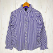 【Women's M パープル系】 Millet ( ミレー ) ドライタッチ シアサッカー ロングスリーブ シャツ ポリエステル ウェア トップス インナー シャツ ロングスリーブシャツ 化繊 z00055012 化繊 ロングスリーブシャツ インナー シャツ トップ