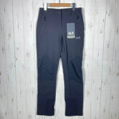 【Women's 36 ブラック系】 Jackwolfskin ( ジャックウルフスキン ) エキソライト マウンテン パンツ Exolight Mountain Pants Alpinschule Innsbruck(山岳ガイド団体) ナイロン ウェア ボトムス ロング