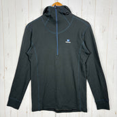 【Men's L ブラック系】 Finetrack ( ファイントラック ) メリノスピン サーモ フーディ Merinospin Thermo Hoody ポリエステル ウェア トップス インナー シャツ フーディ ウール z00055206 ウール フーディ