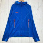 男士大号蓝色 Mammut Eiswand Tech 夹克,难得一见的 Eiger Extreme 系列尼龙抓绒夹克,外套,上衣,Z00055717