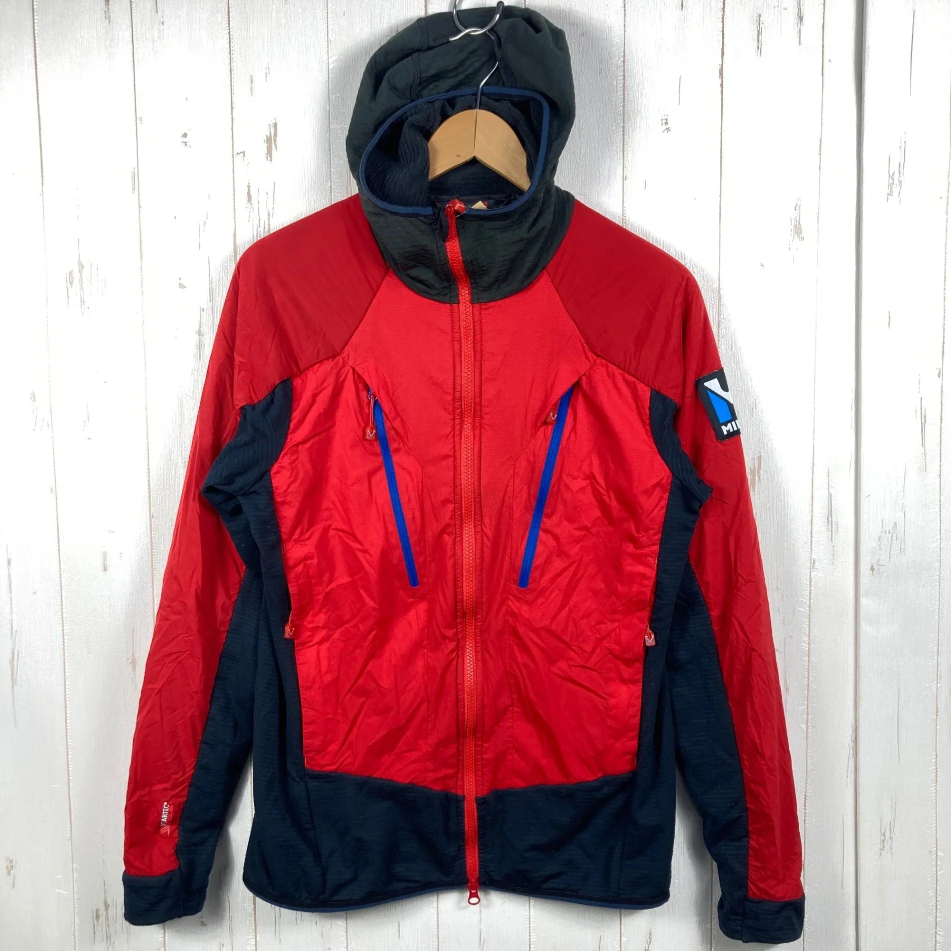 【Men's S レッド系】 Millet ( ミレー ) トリロジー ハイブリット アルファ フーディ Trilogy Hybrid Alpha Hoodie ウェア トップス アウター ジャケット フリース Men's S レッド系】 Millet ( ミレー ) トリロジー ハイブリット