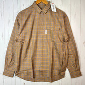 【Men's M ブラウン系】 Ridge Mountain Gear ( リッジマウンテンギア ) メリノ ベーシック ロングスリーブシャツ Merino Basic LongSleeve Shirt Mocha Plaid メリノウール ウェア トップス インナ
