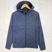 【Men's XS ネイビー系】 Lululemon ( ルルレモン ) シティ スウェット フルジップ フーディ City Sweat Full-Zip Hoodie Heathered True Navy 4WAYストレッチ ウェア トップス インナー シャツ フ