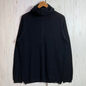 Bring WUNDERWEAR HALF ZIP HOODIE (Unisex, Size L, Black) - Merino Wool Top, Innerwear Shirt, Hoodie, Wool, z00056473