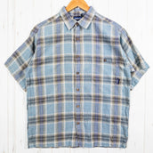 男式小号灰色 2008 Patagonia 空调衬衫(A/C 衬衫)- 已停产且难以找到 - 有机棉上衣、汗衫、短袖、棉质、z000528