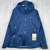 【Women's L ブルー系】 Rab ( ラブ ) ダウンポア ライト ジャケット ウィメンズ Downpour Light Jacket Wmns QWG-91 TEMPEST BLUE z00056117 TEMPEST BLUE レインシェル アウター ジャ