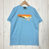 【Unisex S ブルー系】 燕山荘(えんざんそう) 燕山荘 オリジナル ティーシャツ ポリエステル ウェア トップス インナー シャツ ショートスリーブTシャツ クルーネック 化繊 z00060566 化繊 ショートスリーブTシャツ クルーネック インナー シ