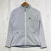 【Women's S グレー系】 Salomon ( サロモン ) アドバンスド スキン フリース ジャケット Advansed Skin Fleece Jacket ポリエステル ウェア トップス アウター ジャケット フリース z00059139 フリース アウ