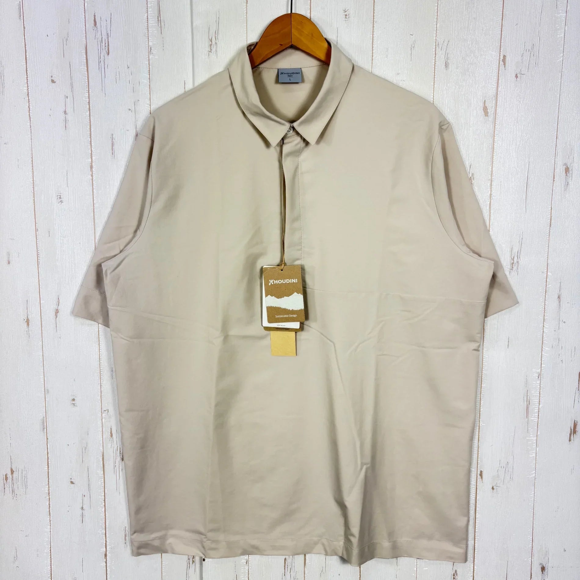 Men's L アイボリー系】 Houdini ( フーディニ ) メンズ コスモ シャツ