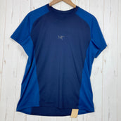 【Men's S ネイビー系】 Arcteryx ( アークテリクス ) ショートスリーブ ランニング ティー Short Sleeve Running Tee ポリエステル ウェア トップス インナー シャツ ショートスリーブTシャツ クルーネック 化繊 z000