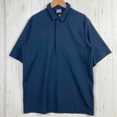 【Men's XS ネイビー系】 Houdini ( フーディニ ) コスモシャツ Cosmo Shirt ポリエステル ウェア トップス インナー シャツ ショートスリーブシャツ 化繊 z00054825 化繊 ショートスリーブシャツ インナー シャツ トッ