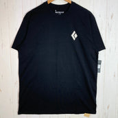 Black Diamond 男士短袖登山装备 T 恤 (SS) - 有机棉,L 码,黑色。