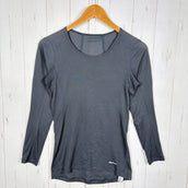 【Women's M グレー系】 Finetrack ( ファイントラック ) ドライレイヤー ウォーム ロングスリーブ Drylayer Warm Long Sleeve ポリエステル ウェア トップス インナー シャツ ロングスリーブTシャツ クルーネック 化繊