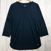 【Unisex L ネイビー系】 Atelier Blue Bottle ( アトリエブルーボトル ) 8分丈 ハイカーズ Tシャツ 8sleeve Hiker's T-shirts 8sleeve スーパーナチュラル コラボ メリノウール ウェア トップス インナー - 【公式】2ndGEAR(セカンドギア)Webショップ【登山用品・アウトドア用品専門 買取販売店】