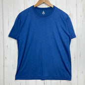 【Unisex M ブルー系】 HERENESS(ヒアネス) ドライ ウール ティー シャツ Dry Wool T-Shirt ウール混 / リサイクルポリエステル混 ウール ウェア トップス インナー シャツ ショートスリーブTシャツ クルーネック ウール z00
