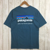 【Men's S ブルー系】Patagonia ( パタゴニア ) P-6 ミッション オーガニック Tシャツ P-6 Mission Organic T-Shirt 37529 International Men's コットン ショートスリーブTシャツ クルーネック インナー シャツ トップス ウェア - 【公式】2ndGEAR(セカンドギア)Webショップ【登山用品・アウトドア用品専門 買取販売店】