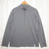 【Men's L チャコール系】 Ridge Mountain Gear ( リッジマウンテンギア ) メリノウール ハーフジップスタンドカラー Merino Half Zip Stand Collar ロングスリーブ シャツ Asian Men's ウール ロング - 【公式】2ndGEAR(セカンドギア)Webショップ【登山用品・アウトドア用品専門 買取販売店】