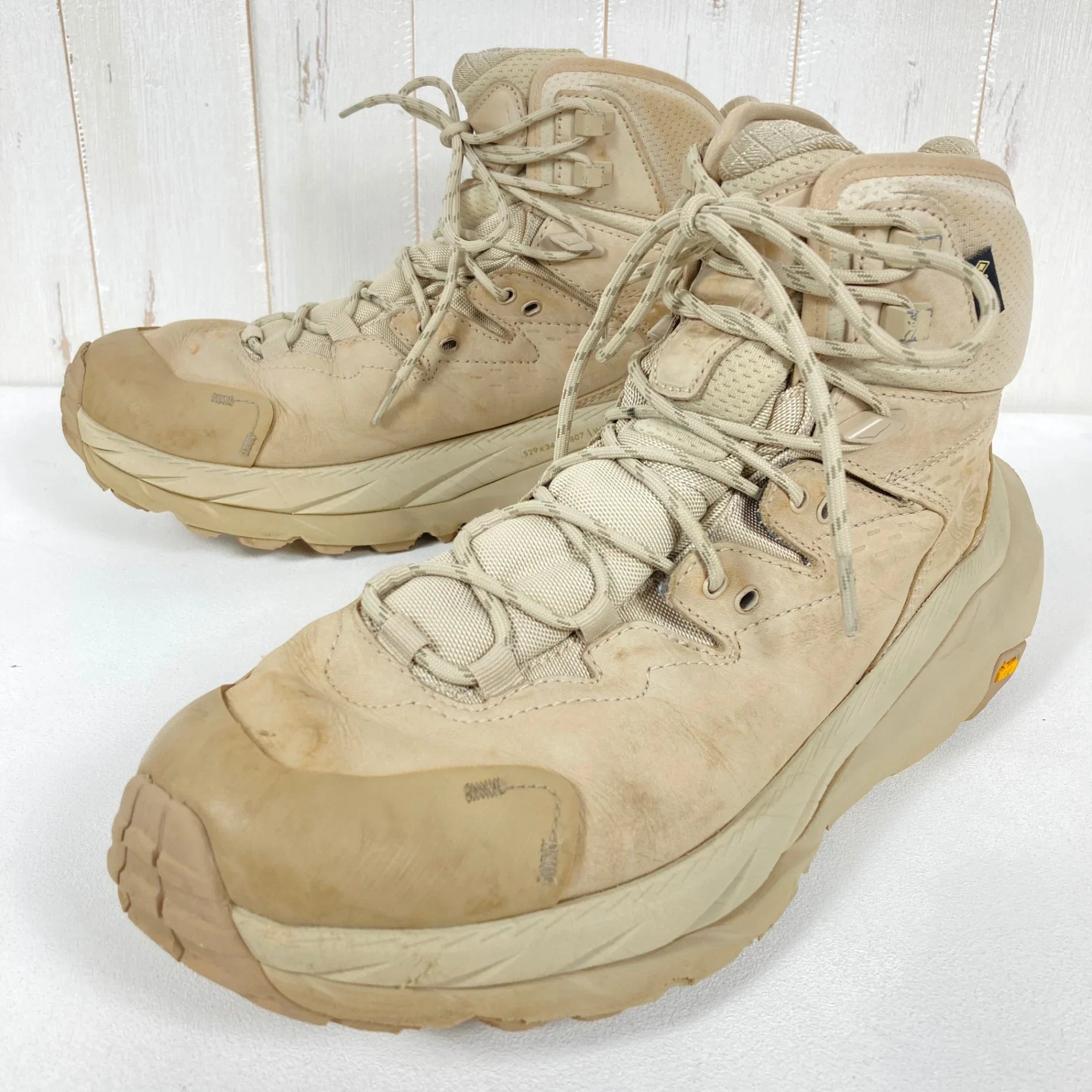 ocaille 別注　オリジナルブーツ　39 ベージュ　TO & CO オカイユ 8 Pig Tails Chukka with 2060 Sole - Flesh-out Leather [2 Colors
