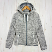 【Women's XS グレー系】 Mammut ( マムート ) チャムエラ ミッドレイヤー フーデッド ジャケット アジアンフィット Chamuera ML Hooded Jacket AF Women 裏起毛|ニットフリース ポリエステル ウェア トップス アウタ
