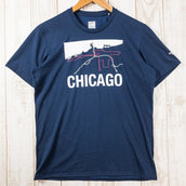 【Men's M ネイビー系】 The North Face ( ザ・ノースフェイス ) シカゴ プリントt Chicago Printt Tシャツ 速乾 NT81382 Men's 化繊 ショートスリーブTシャツ クルーネック インナー シャツ トップス ウェア - 【公式】2ndGEAR(セカンドギア)Webショップ【登山用品・アウトドア用品専門 買取販売店】