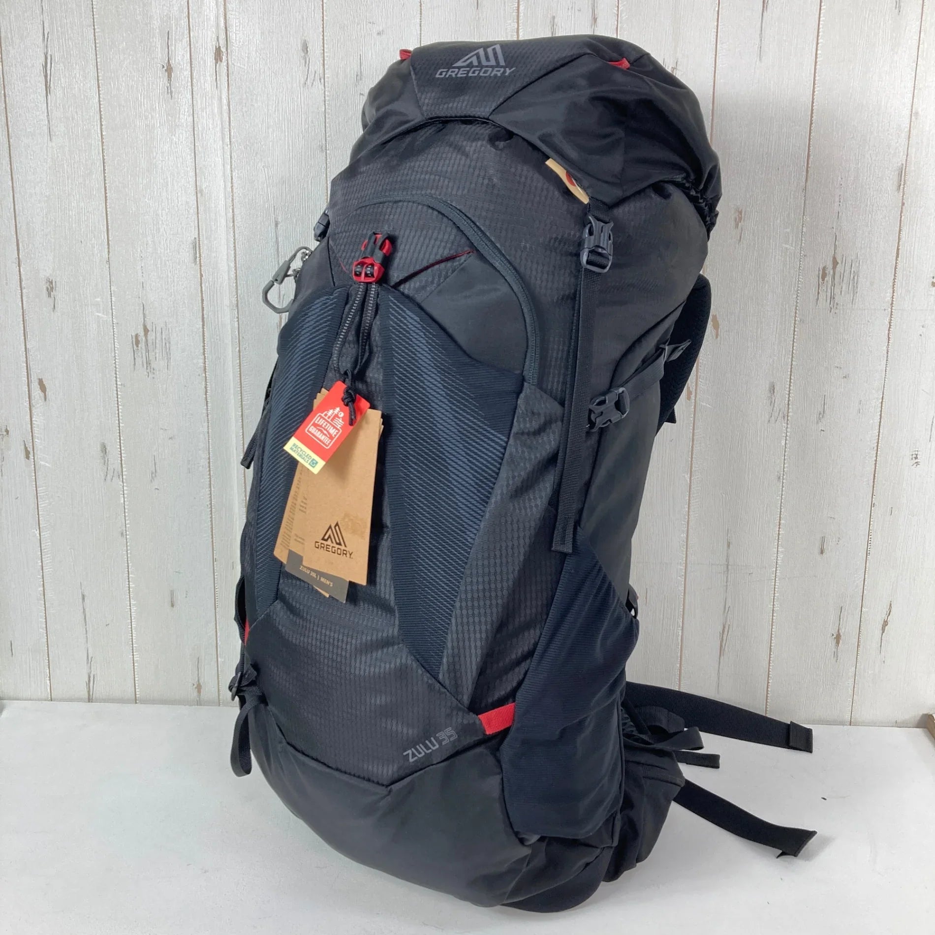 Unisex M/L Black】 Gregory Zulu 35 Volcanic Black Nylon Bag 