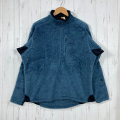 【Men's L ネイビー系】 2004 Patagonia ( パタゴニア ) R2 ボディ ラグ プルオーバー R2 Body Rug Pullover Deep Blue Heather 生産終了モデル 入手困難 ハイパイルフリース R1ストレッチパネル US