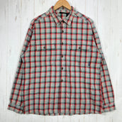 【Men's M グリーン系】 1994 Patagonia ( パタゴニア ) ヘビー フランネル シャツ Heavy Flannel Shirt Ombre Boxes / Auburn 生産終了モデル 入手困難 コットン ウェア トップス インナー シャツ ロ