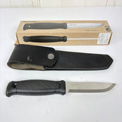 【OneSize ブラック系】 Mora Knife ( モーラナイフ ) ガーバーグ ステンレス レザーシース Garberg Stainless Leather Sheath 12635 BK z00056982 BK ナイフ 刃物 キャンピングギア