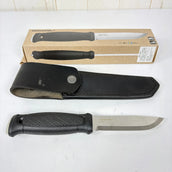 【OneSize ブラック系】 Mora Knife ( モーラナイフ ) ガーバーグ ステンレス レザーシース Garberg Stainless Leather Sheath 12635 BK z00056982 BK ナイフ 刃物 キャンピングギア