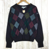 【Men's S チャコール系】Llbean ( エルエルビーン ) アーガイル Vネック ラムウール ニット セーター アイルランド製 ビンテージ 入手困難 International Men's ウール ロングスリーブTシャツ クルーネック インナー シャツ トップス ウェア - 【公式】2ndGEAR(セカンドギア)Webショップ【登山用品・アウトドア用品専門 買取販売店】