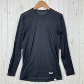 【Men's S ブラック系】 Finetrack ( ファイントラック ) ドライレイヤー ベーシックロングスリーブ ポリエステル ウェア トップス インナー シャツ ロングスリーブTシャツ クルーネック 化繊 z00057558 化繊 ロングスリーブTシャツ