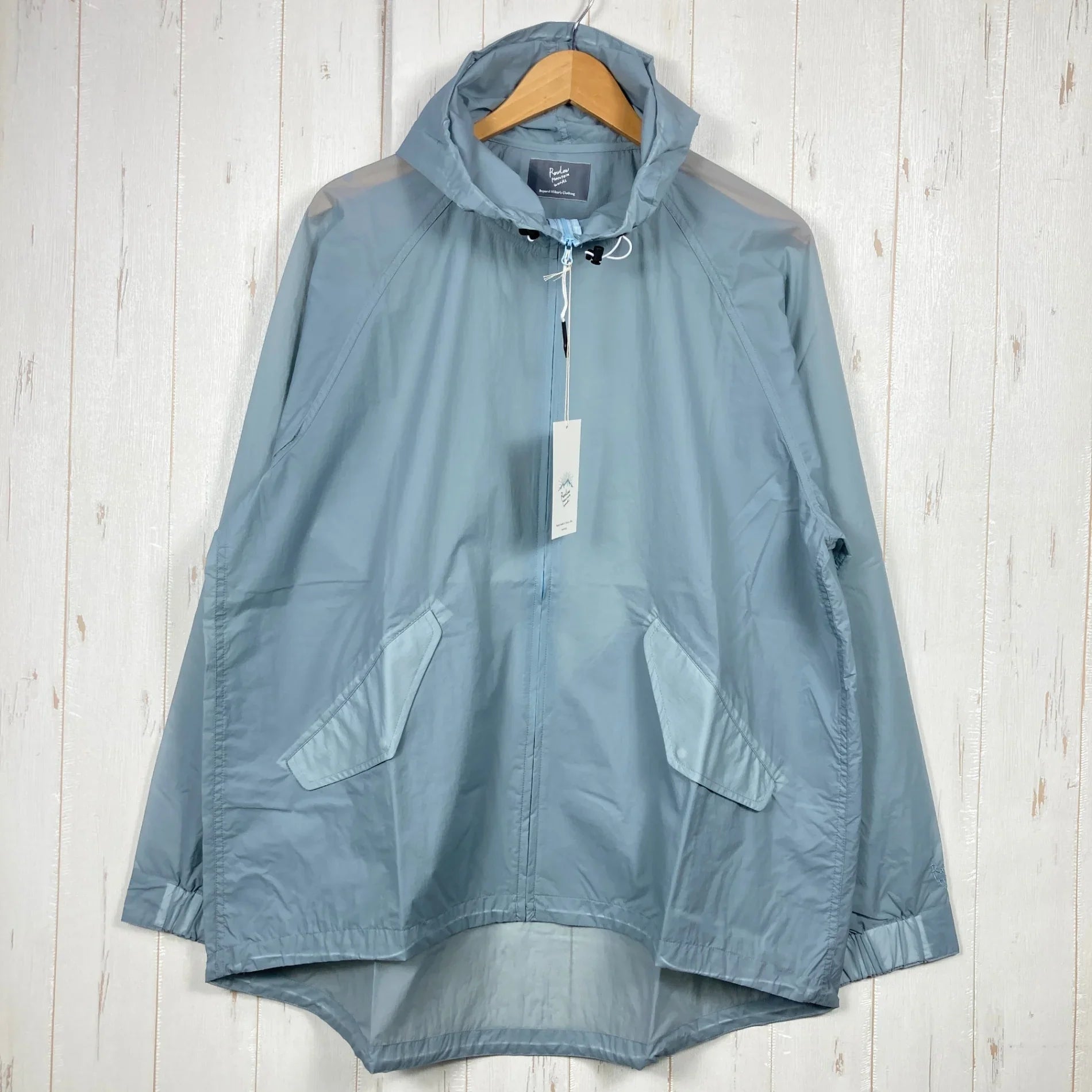 Unisex 2 Blue Rawlow Mountain Works Drizzler Hoodie Aqua Nylon 