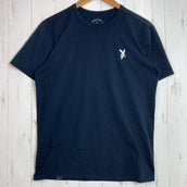 【Men's M ブラック系】 Answer4 ( アンサーフォー ) ドクロウサギ刺繍 ロングショートスリーブティー 入手困難 ジェリー鵜飼デザイン ポリエステル ウェア トップス インナー シャツ ロングスリーブTシャツ クルーネック 化繊 z00057171