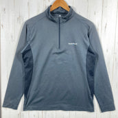 【Men's M グレー系】 Montbell ( モンベル ) ウイックロン ZEO ロングスリーブ ジップシャツ Wickron ZEO Long Sleeve Zip Shirt ポリエステル ウェア トップス インナー シャツ ロングスリーブシャツ 化繊