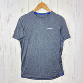 【Men's S ネイビー系】 2015 Patagonia ( パタゴニア ) ショートスリーブ ナイン トレイルズ シャツ S/S Nine Trails Shirt ポリエステル ウェア トップス インナー シャツ ショートスリーブTシャツ クルーネック 化繊