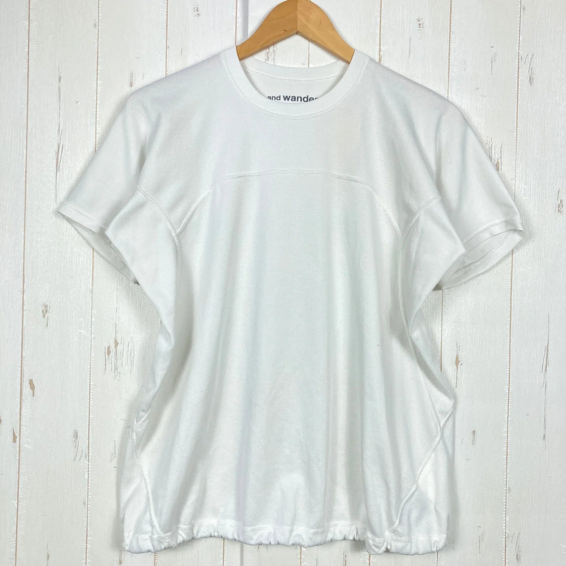 【Women's S アイボリー系】 And Wander ( アンドワンダー ) パワー ドライ ジャージー ショート スリーブ Tシャツ Power Dry Jersey Short Sleeve T Shirt Women's S アイボリー系】 And Wander ( アンドワンダー ) パワー