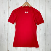 【Women's M レッド系】 Under Armour ( アンダーアーマー ) モックネック ショートスリーブ メッシュティー ポリエステル ウェア トップス インナー シャツ ショートスリーブシャツ 化繊 z00059914 化繊 ショートスリーブシャツ イ