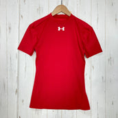【Women's M レッド系】 Under Armour ( アンダーアーマー ) モックネック ショートスリーブ メッシュティー ポリエステル ウェア トップス インナー シャツ ショートスリーブシャツ 化繊 z00059914 化繊 ショートスリーブシャツ イ