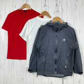 【Men's XS グレー系】 Karrimor ( カリマー ) ・モンベル レインシェル ショートスリーブティー 計3点セット バルク販売 卸売り ウェア トップス アウター ジャケット レインシェル z00060054 レインシェル アウター ジャケット ト