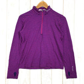 【Women's M パープル系】 Foxfire ( フォックスファイヤー ) Pp ウール ボーダー ジップ ポリプロピレン メリノウール ジップネック ロングスリーブ シャツ 8115043 Asian Women's ウール ロングスリーブシャツ インナー シ - 【公式】2ndGEAR(セカンドギア)Webショップ【登山用品・アウトドア用品専門 買取販売店】