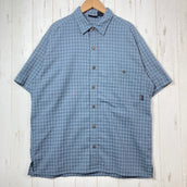 【Men's S ブルー系】 1990s Patagonia ( パタゴニア ) パッカーウェア シャツ Puckerwear Shirt 生産終了モデル 入手困難 ウェア トップス インナー シャツ ショートスリーブシャツ 化繊 z00053387 化繊 ショ