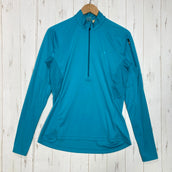 【Women's L ブルー系】 Haglofs ( ホグロフス ) パルス ツー ロングスリーブ ジップ ティー Puls II Long Sleeve Zip Tee ポリエステル ウェア トップス インナー シャツ ロングスリーブシャツ 化繊 z00059877