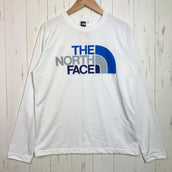 【Men's S ホワイト系】 The North Face ( ザ・ノースフェイス ) ロングスリーブ カラフル ロゴ ティー L/S COLORFUL LOGO TEE ポリエステル ウェア トップス インナー シャツ ロングスリーブTシャツ クルーネック 化繊