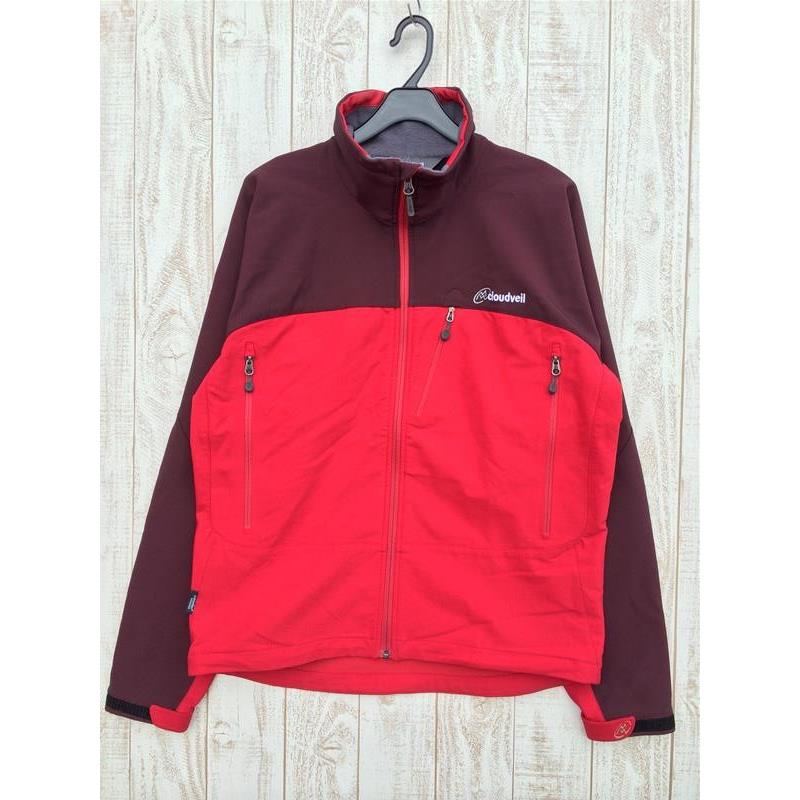 [MEN's M] Cloudveil Razor Soft Shell Jacket CLOUDVEIL PR PompeiRed Red