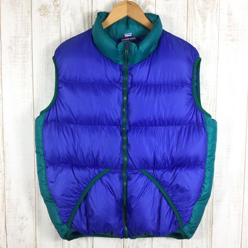 【MEN's L】 フェザードフレンズ 90s ヘリオス ベスト HELIOS VEST コバルト×エメラルド ダウン FEATHERED  FRIENDS コバルト×エメラルド ブルー系