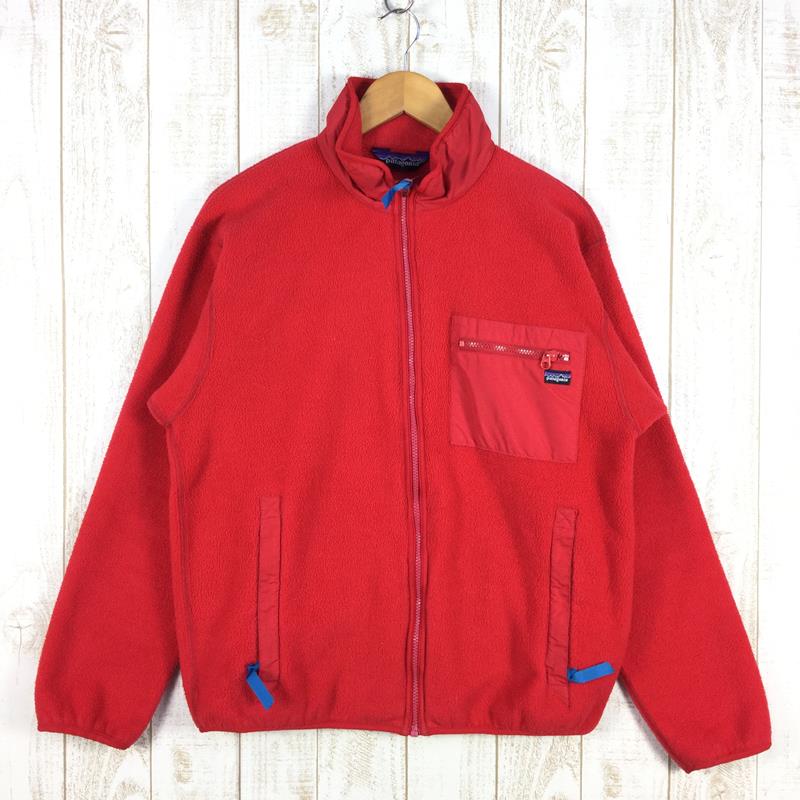 [MEN's M] Patagonia 80s Synchilla jacket SYNCHILLA JACKET vintage made in  USA discontinued model difficult to obtain PATAGONIA 25021 RED × PEACOCK  red 